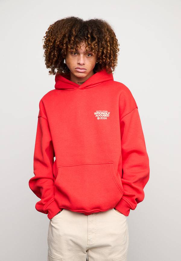 Multiply Spparel Oversize Hoodie JUDGMENT Flame Scarlet Meist gekauft