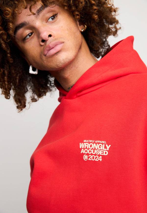 Multiply Spparel Oversize Hoodie JUDGMENT Flame Scarlet Meist gekauft