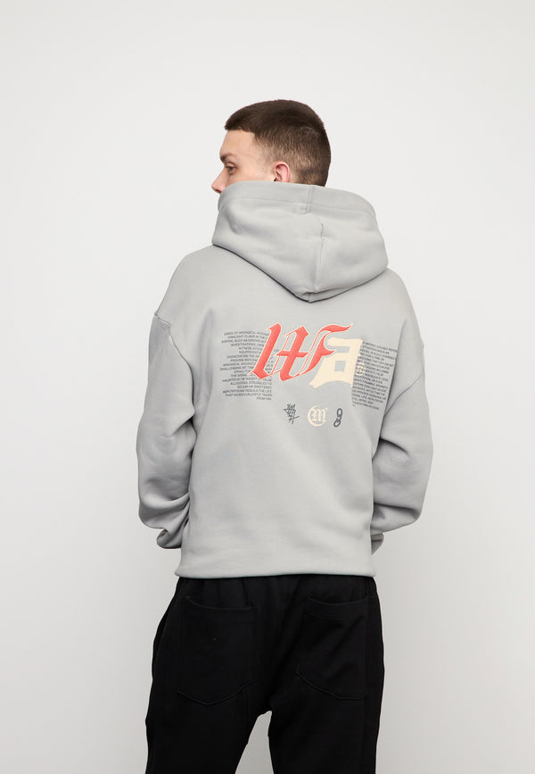 Multiply Spparel Oversize Zip Hoodie DEFAMATION Ultimate Grey Angebote