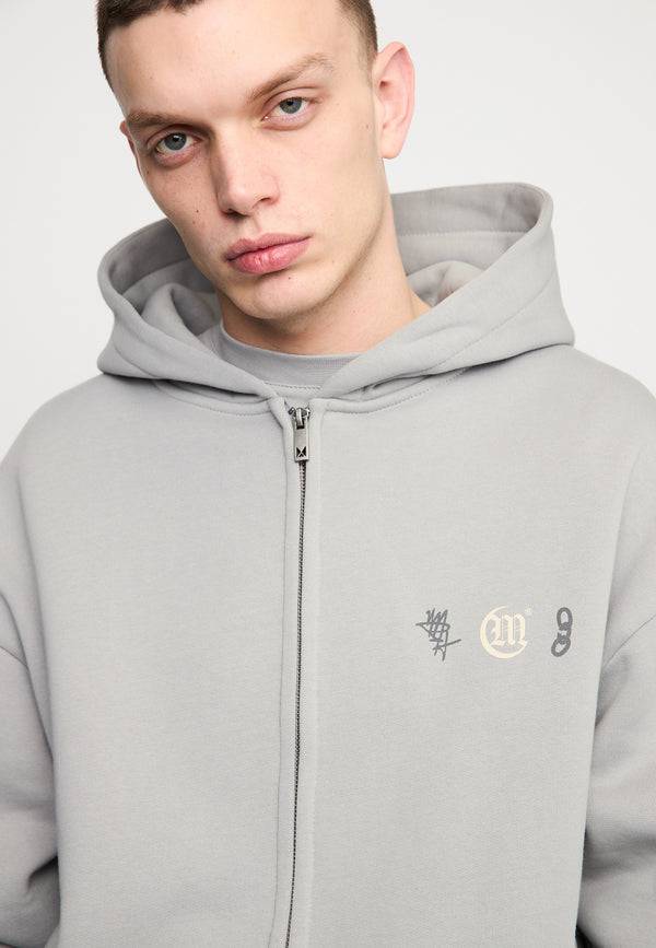 Multiply Spparel Oversize Zip Hoodie DEFAMATION Ultimate Grey Angebote
