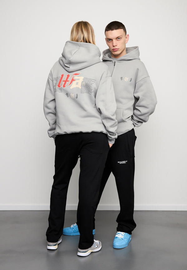 Multiply Spparel Oversize Zip Hoodie DEFAMATION Ultimate Grey Angebote