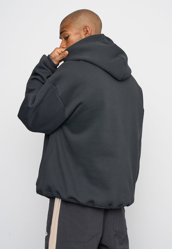 Multiply Spparel Oversize Hoodie VINTAGE Black Soda Washed Hotsell