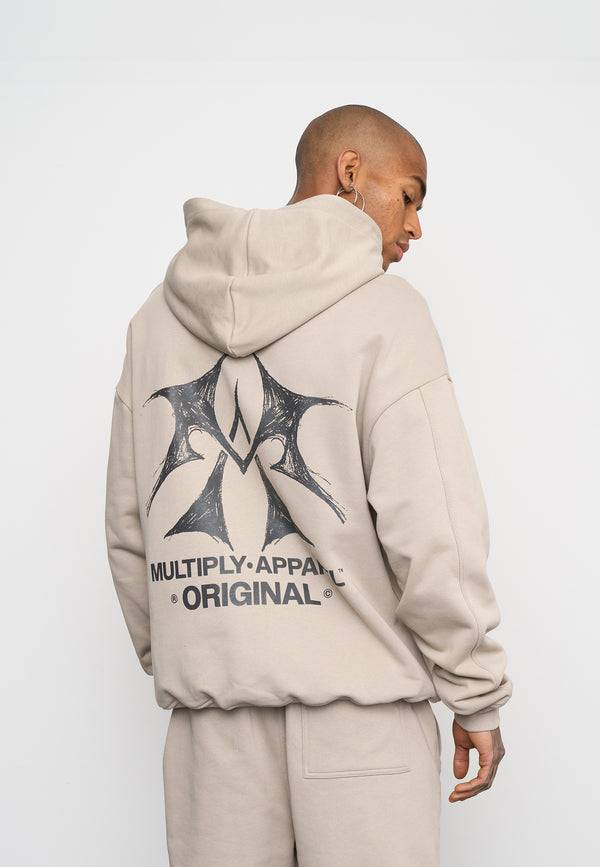 Multiply Spparel Oversize Zip Hoodie SKETCH Vintage Khaki Angebote