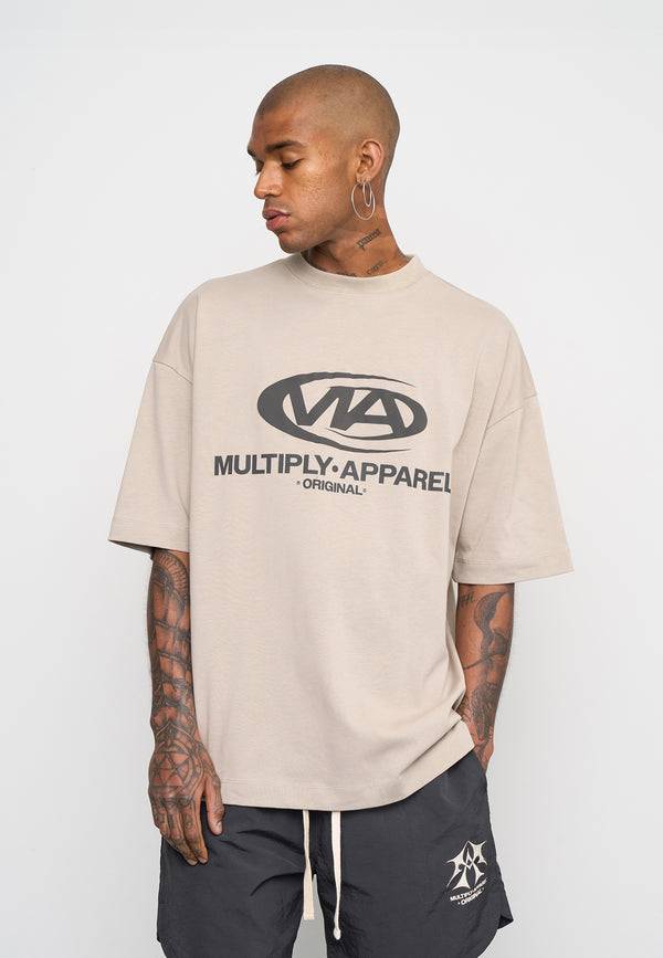 Multiply Spparel Oversize T-Shirt GRIND Vintage Khaki Hotsell