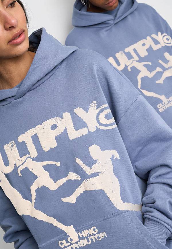Multiply Spparel Oversize Hoodie RUN Wild Wind Schlussverkauf