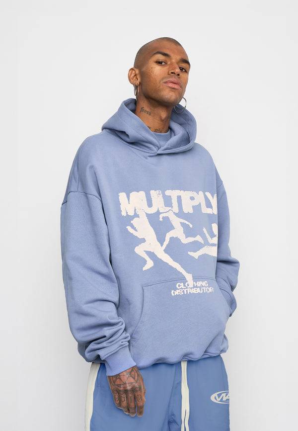 Multiply Spparel Oversize Hoodie RUN Wild Wind Schlussverkauf