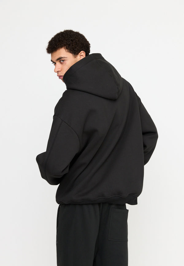 Multiply Spparel Oversize Zip Hoodie LONELINESS Black Soda Washed Meist gekauft