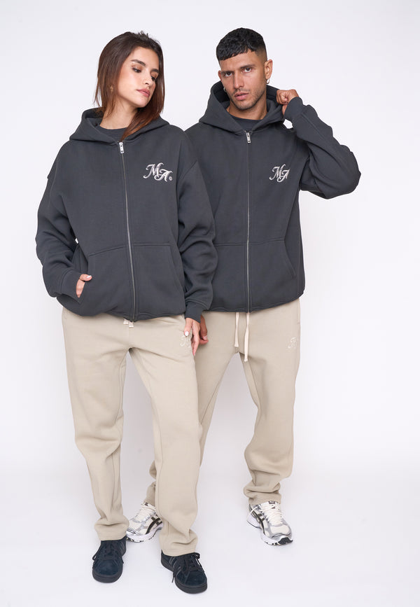 Multiply Spparel Oversize Zip Hoodie HERO Black Soda Günstig kaufen