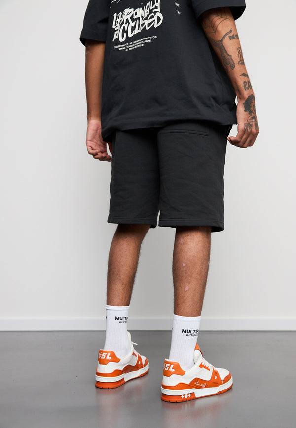 Multiply Spparel Shorts CONVICT Black Soda Washed Online Shopping