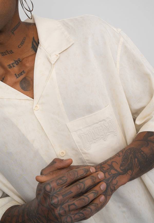 Multiply Spparel Oversize Shirt INMATES White Asparagus Lagerräumung
