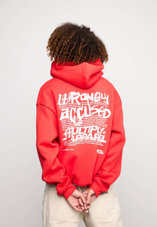Multiply Spparel Oversize Zip Hoodie TRIAL Flame Scarlet Top Angebot