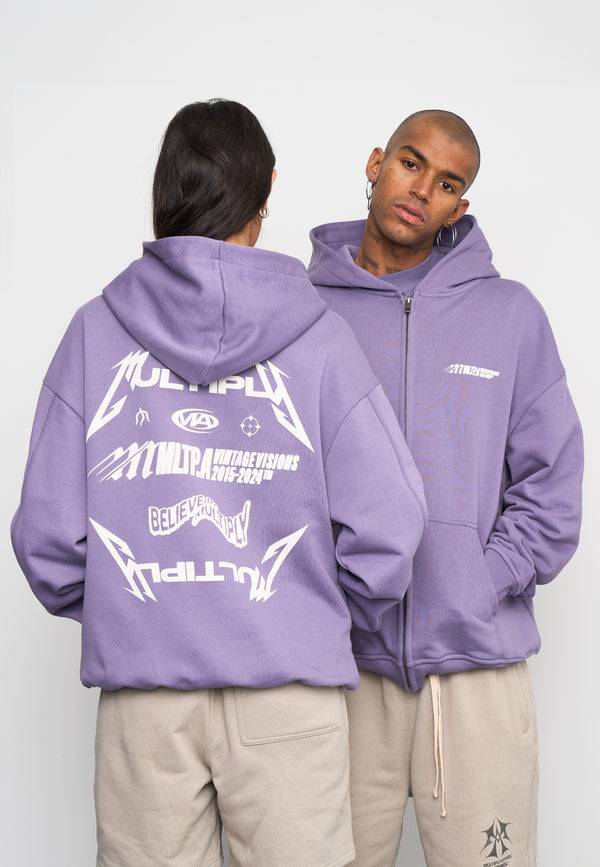 Multiply Spparel Oversize Zip Hoodie TEAMWORK Cadet Zeitlich begrenztes Angebot