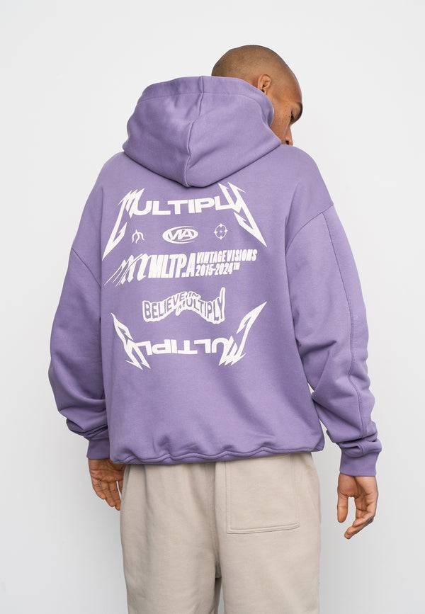 Multiply Spparel Oversize Zip Hoodie TEAMWORK Cadet Zeitlich begrenztes Angebot