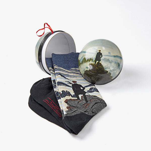 Musearta Geschenkkugel - Caspar David Friedrich, Der Wanderer über dem Nebelmeer Schlussverkauf