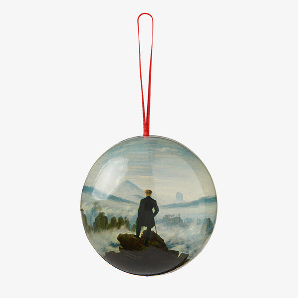 Musearta Geschenkkugel - Caspar David Friedrich, Der Wanderer über dem Nebelmeer Schlussverkauf