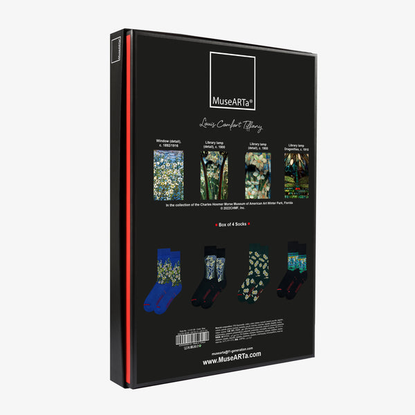 Musearta Louis Comfort Tiffany - Geschenkset mit 4 Paar Socken Meist gekauft