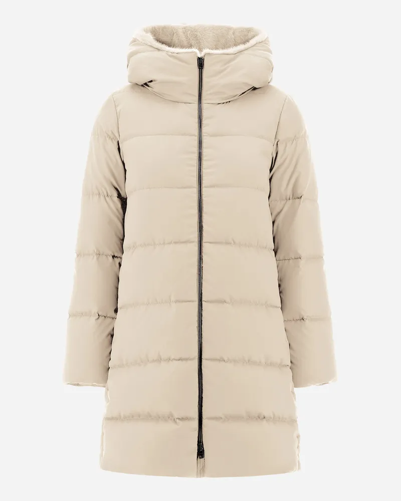 Herno A Form Jacke Aus Arendelle Und New Lady Faux Fur Hellbeige Meist gekauft