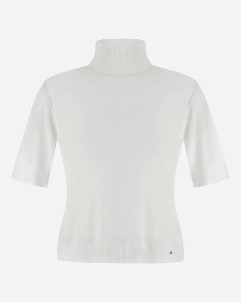 Herno Pullover Aus Fine Wool Jersey Weiß Hotsell