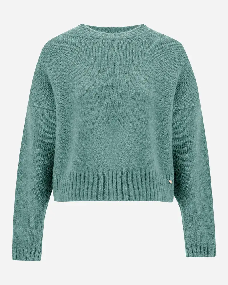 Herno Pullover Aus Plain Alpaca Wool GrüN Outlet