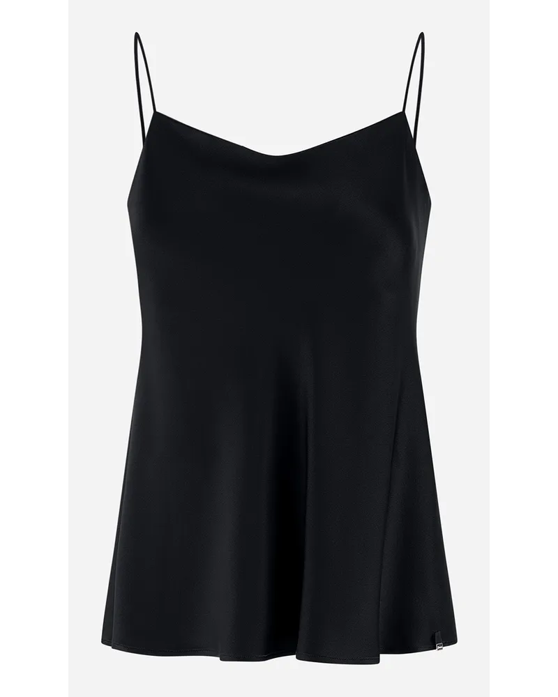Herno Top Resort Aus Satin Effect Schwarz Schlussverkauf