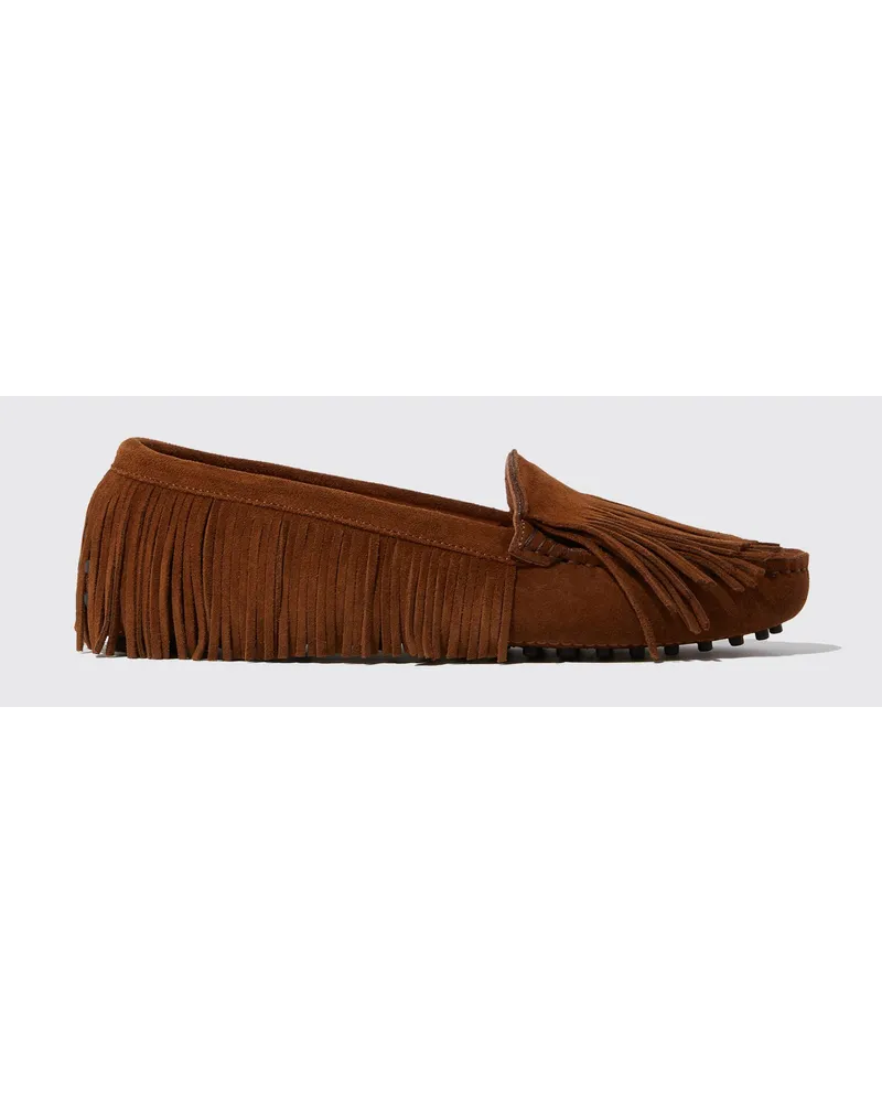 Scarosso Maya Braun Veloursleder
