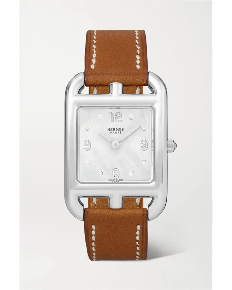 Hermès Cape Cod 31 Mm Kleine Uhr Aus Edelstahl Silber Riesige Ersparnisse