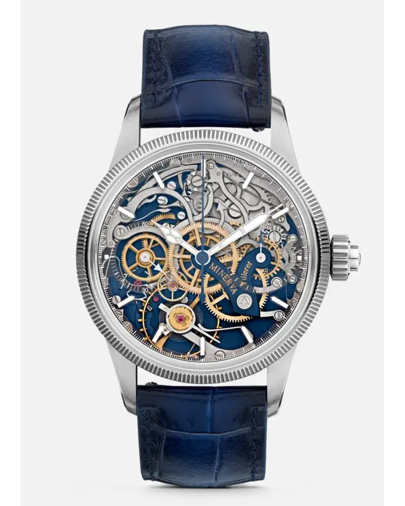 Montblanc 1858 The Unveiled Minerva Chronograph Limited Edition Silber 50% Rabatt mit kostenlosem Versand