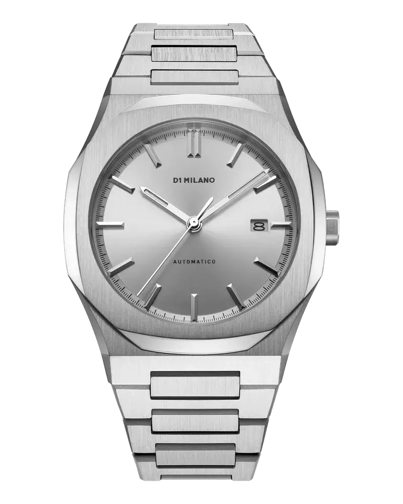 D1 Milano Watch Automatic Bracelet 41.5mm Snow Grey im Angebot