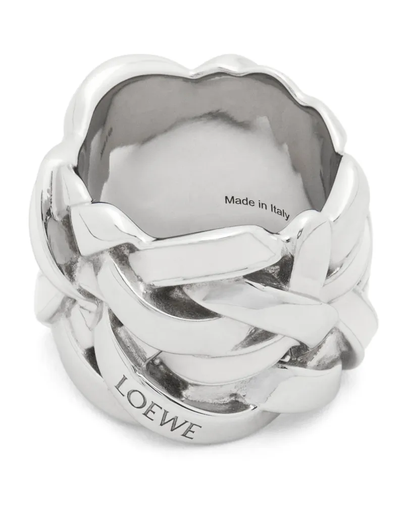 Loewe Luxury Nest Ring In Sterling Silver And Enamel Exklusivangebot