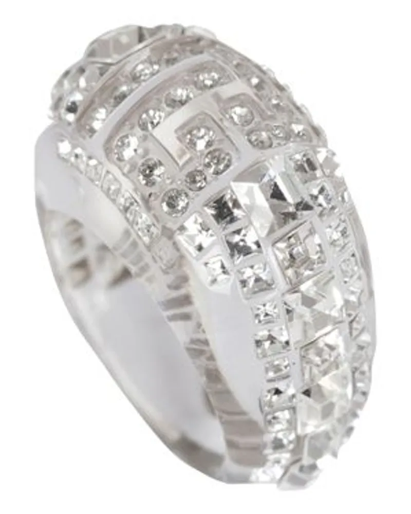 Balmain Durchscheinender Ring Mit Strasssteinen Silver Jubiläumsangebot