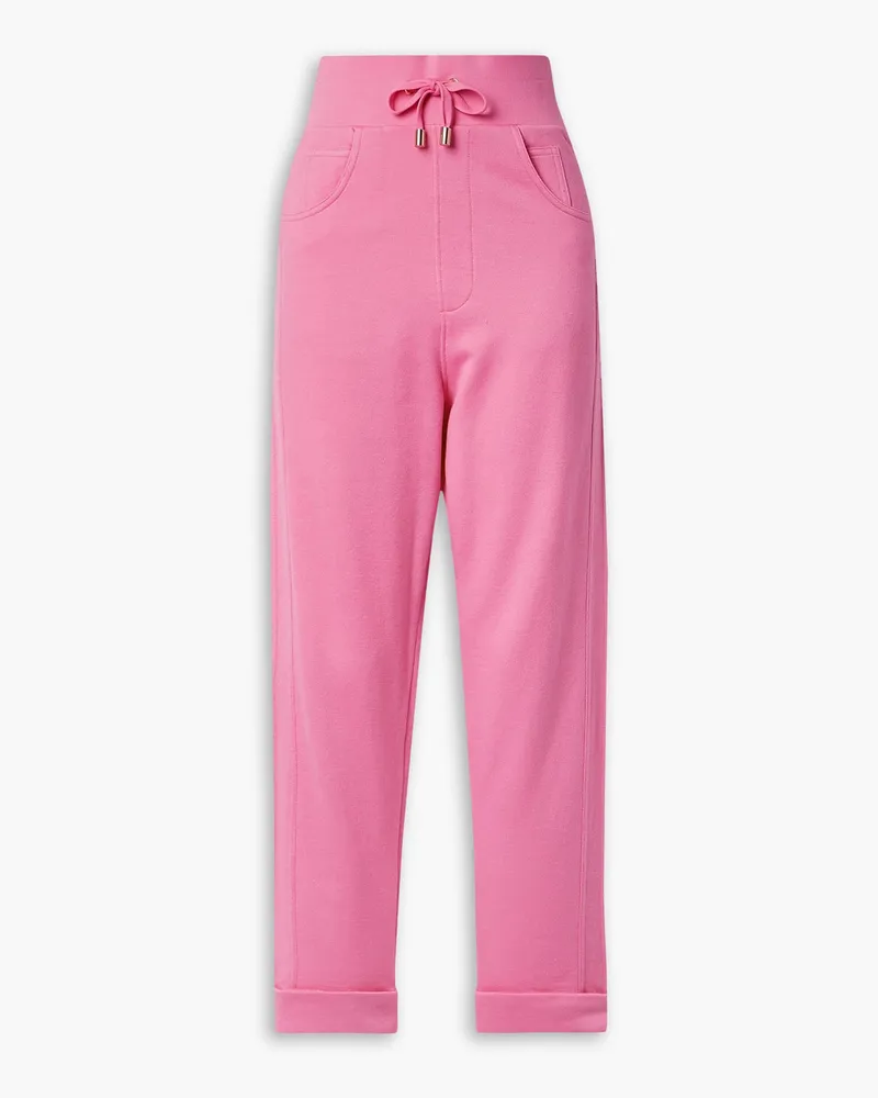 Balmain Jogginghose Aus Einer Baumwoll Kaschmirmischung Pink Top Angebot