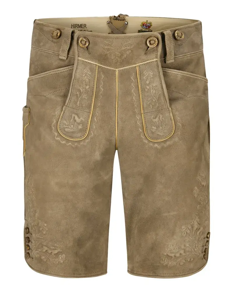 Meindl Lederhose Steiermark Aus Ziegenleder Hellgrau im Angebot