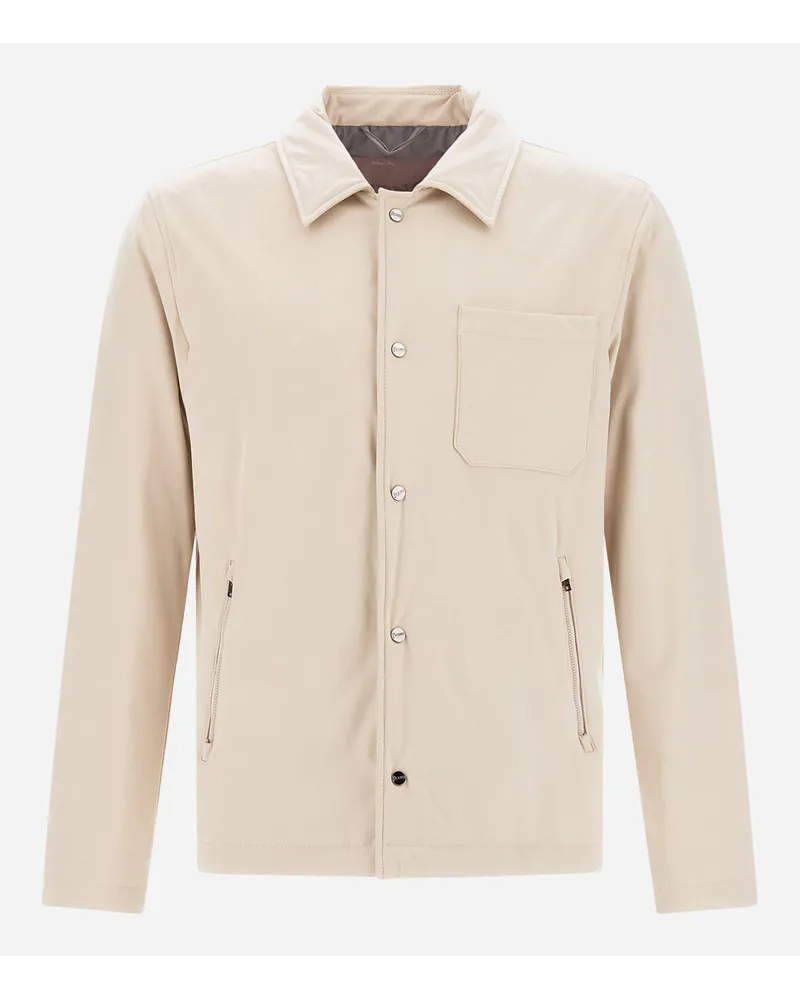 Herno Hemd Resort Aus Suede Effect Eis Großer Ausverkauf