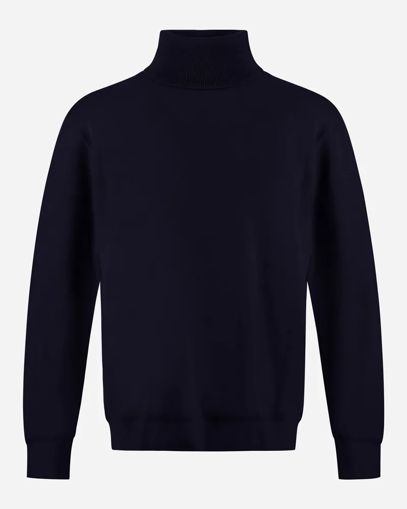 Herno Pullover Aus Endless Wool Dunkelblau Black Friday