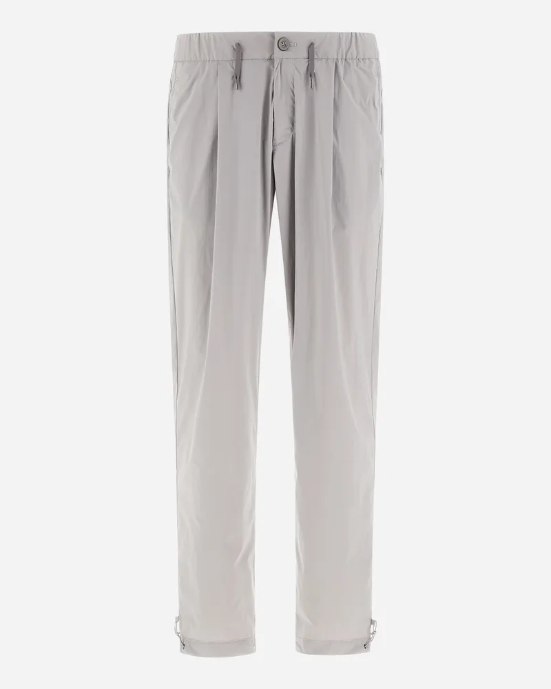 Herno Hose Resort Aus Light Nylon Stretch Hellgrau Wochenangebot