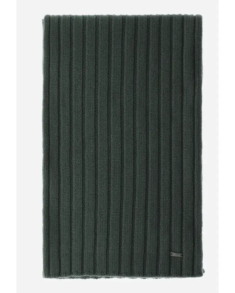 Herno Schal Resort Aus Infinity Wool Rib OlivgrüN Fabrikverkauf