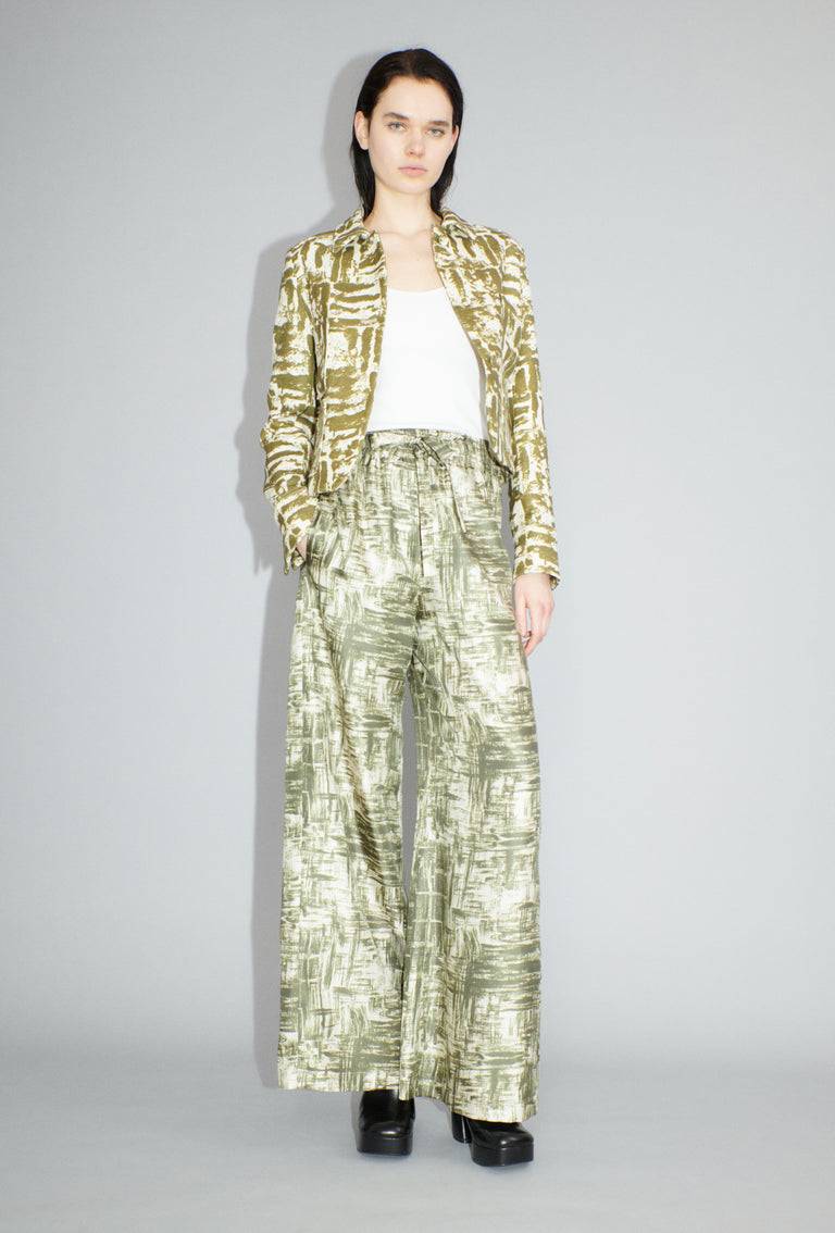 Odeeh Blow-Up Texture Jacke, Goldolive Schlussverkauf