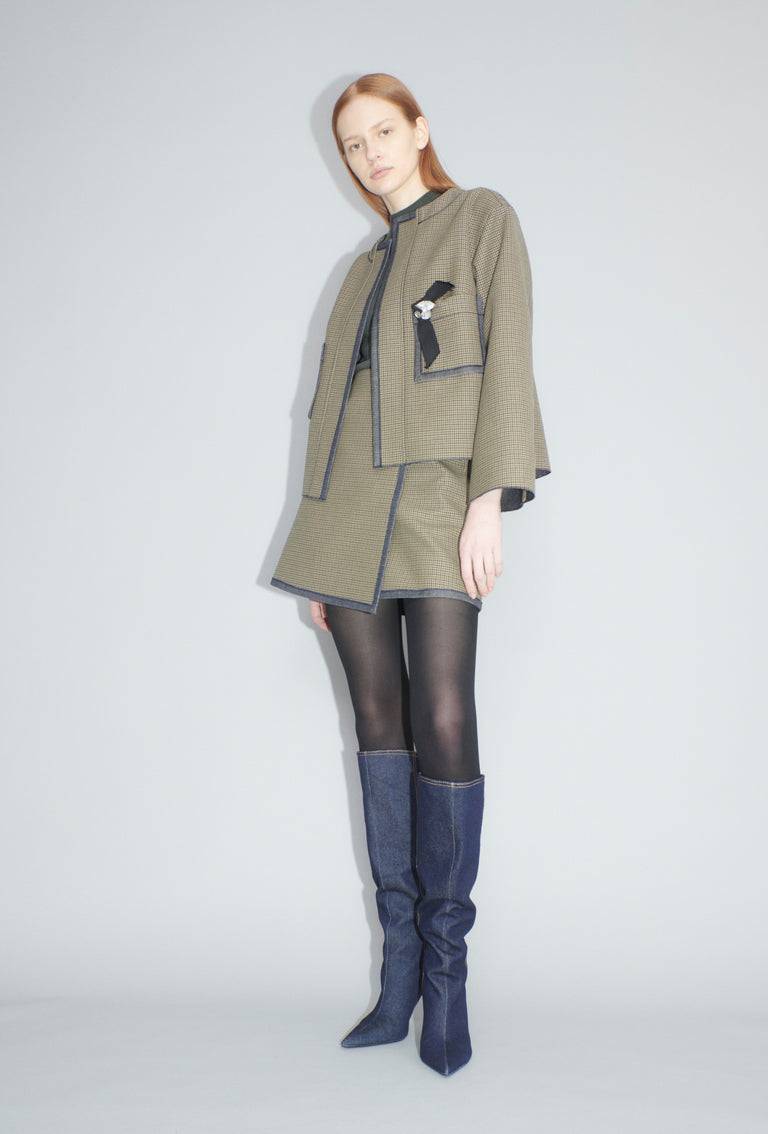 Odeeh Bounded Denim Jacke, Khaki Angebote
