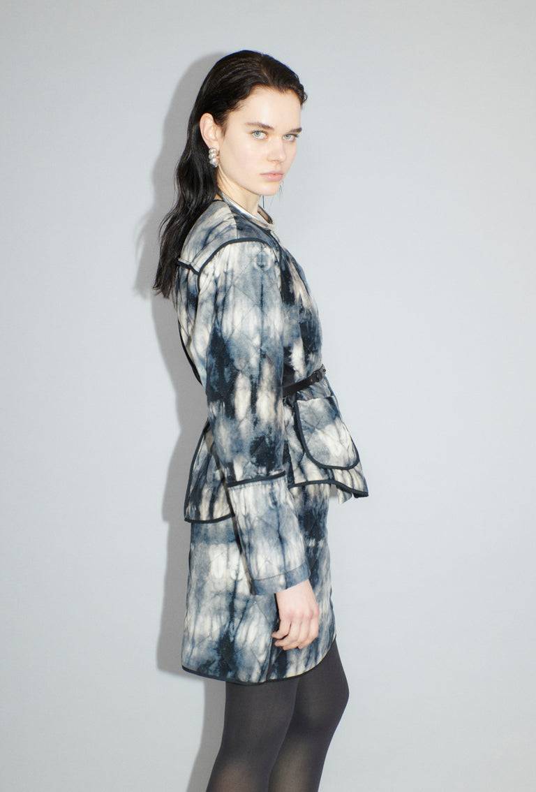 Odeeh Quilted Tie-Dye Jacke, Ink Hotsell