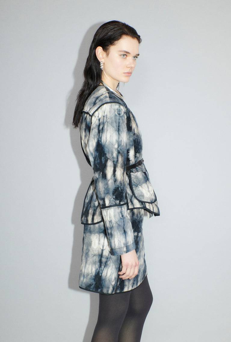 Odeeh Quilted Tie-Dye Jacke, Ink Hotsell