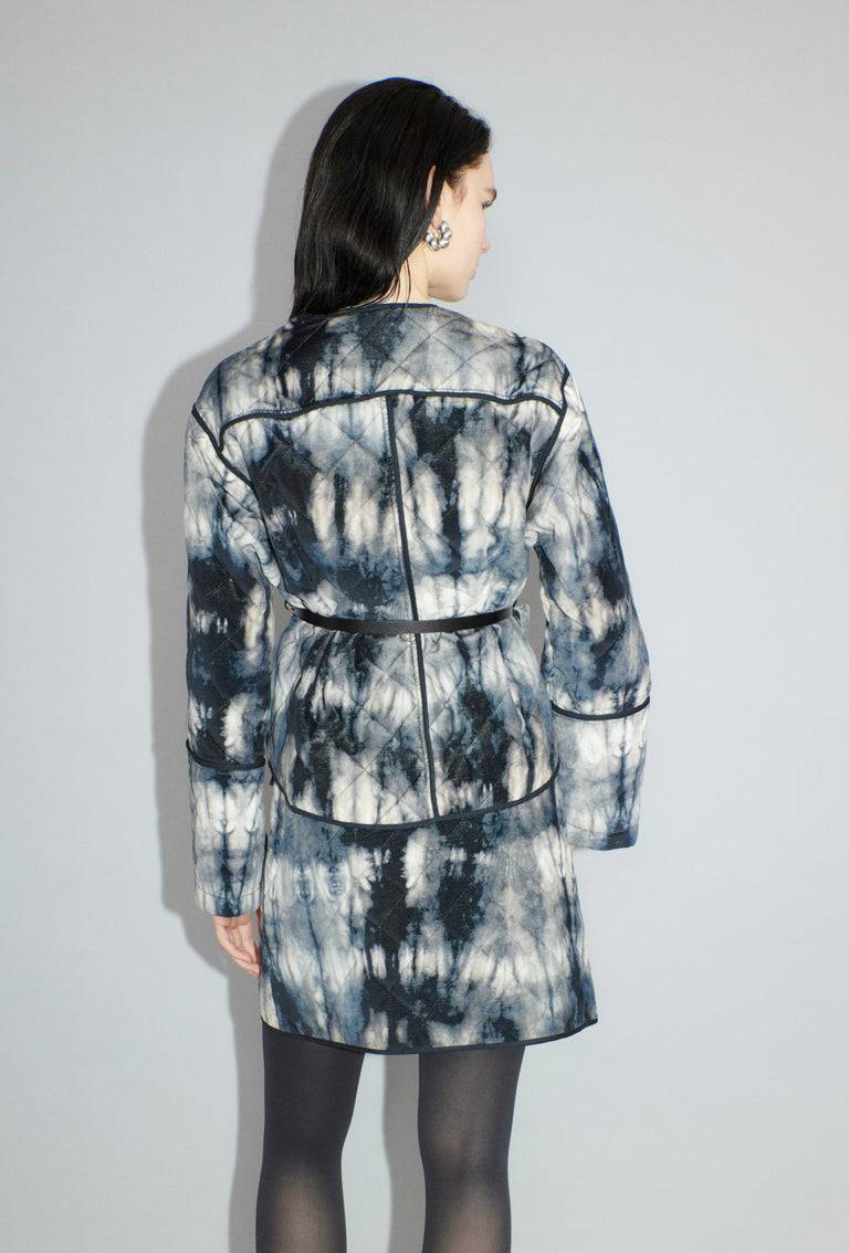 Odeeh Quilted Tie-Dye Jacke, Ink Hotsell