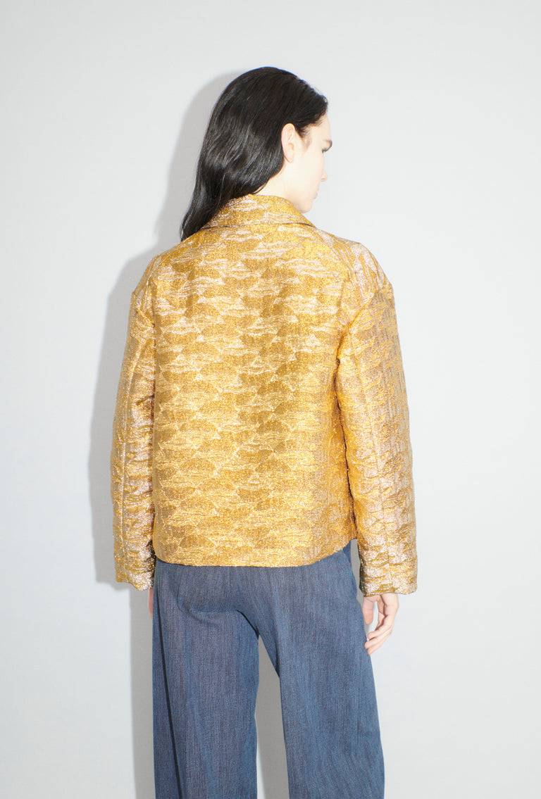 Odeeh Golden Flood Jacke, Gold Schlussverkauf