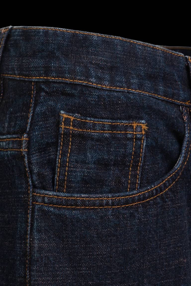 Odeeh Coloured Denim Jeans, Marine im Angebot