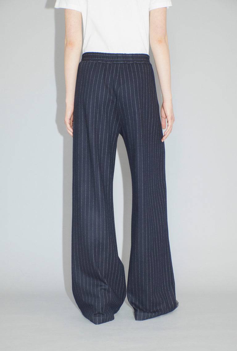 Odeeh Pin Stripe Jersey Hose, Navy Fabrikverkauf