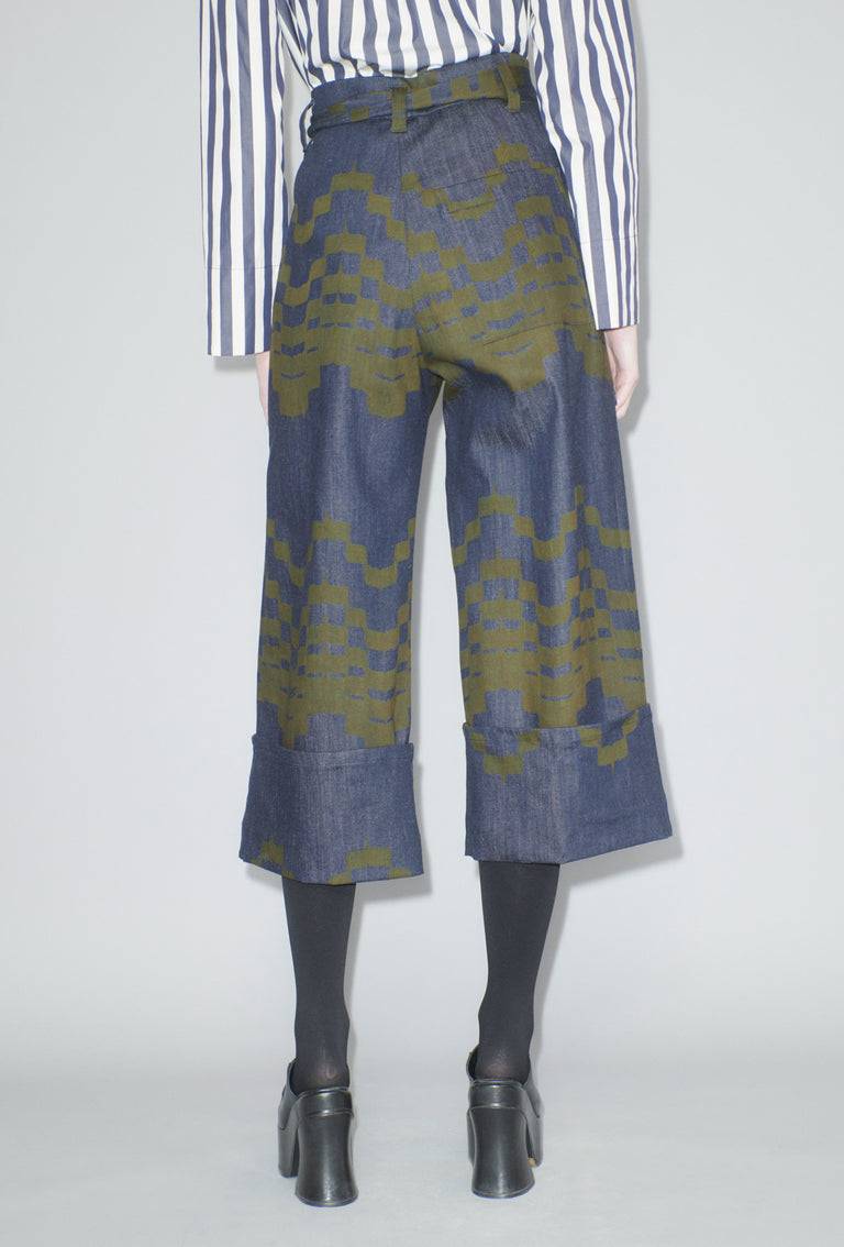 Odeeh Pigment Print Hose, Dark Moss Blitzverkäufe