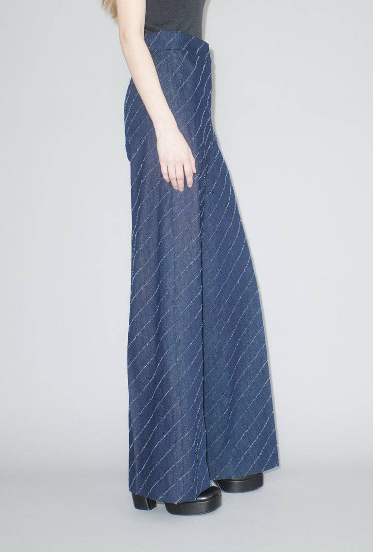 Odeeh Diagonal Filcoupè Denim Hose, Indigo Online
