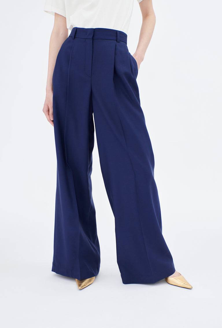 Odeeh Soft Wool Gabardine Hose, Ink Outlet
