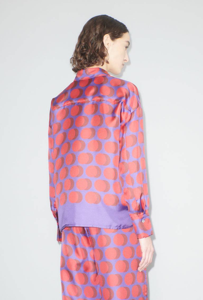 Odeeh Double Dot Bluse, Lipstick Lagerräumung
