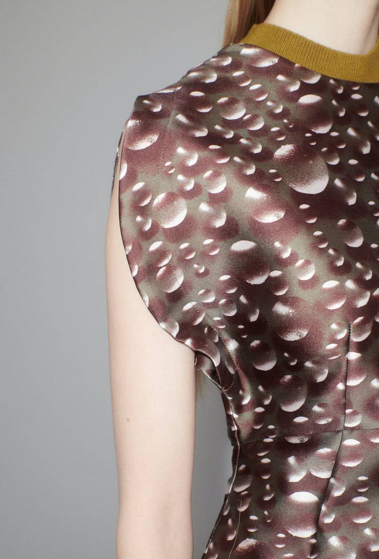 Odeeh Glass Bubbles Top, Aubergine im Angebot