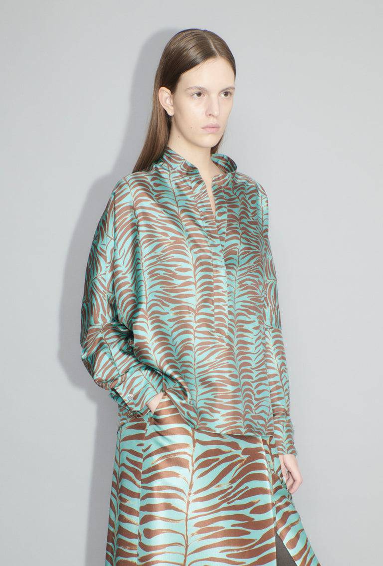 Odeeh Op-Art Tree Bluse, Shellac Meist gekauft